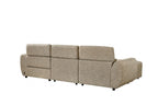Mocha Fabric Electric Recliner Corner Sofa Right Hand Facing - Home Furniture Interiors