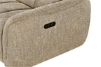 Mocha Fabric Electric Recliner Corner Sofa Right Hand Facing - Home Furniture Interiors