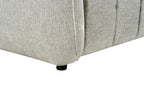 Silver Fabric Electric Recliner Corner Sofa Right Hand Sofa - Home Furniture Interiors