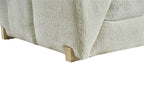 Beige Fabric Right Hand Facing L Shape Corner Sofa - Home Furniture Interiors
