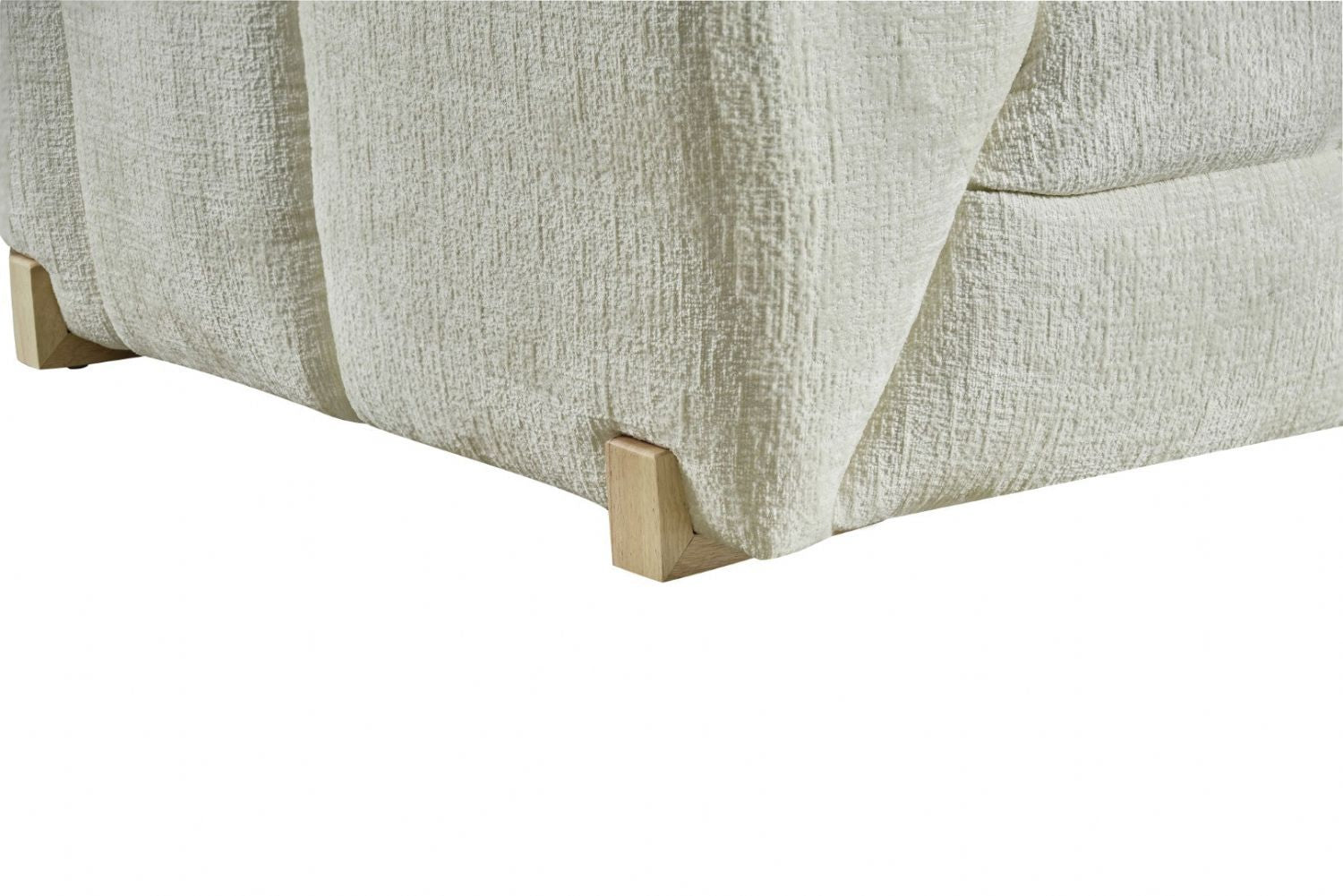 Beige Fabric Right Hand Facing L Shape Corner Sofa - Home Furniture Interiors