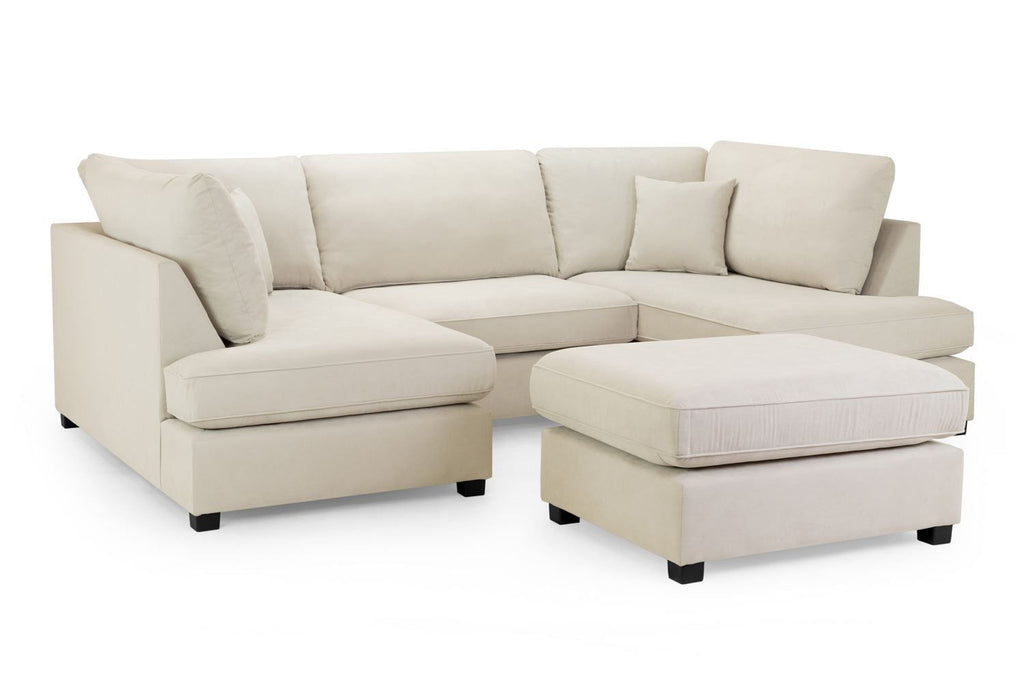 Carnaby Sofa Beige U Shape Corner - Home Furniture Interiors