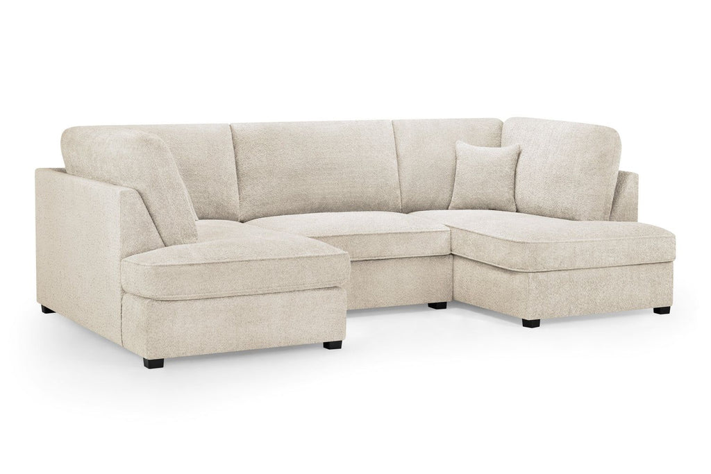 Carnaby Sofa Boucle Beige U Shape Corner - Home Furniture Interiors