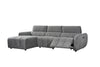 Turin Electric Recliner Sofa Charcoal Left Hand