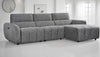 Turin Electric Recliner Sofa Charcoal Right Hand - Home Furniture Interiors