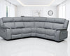 Grey Fabric Large Electric Corner Recliner Sofa - Home Furniture Interiors