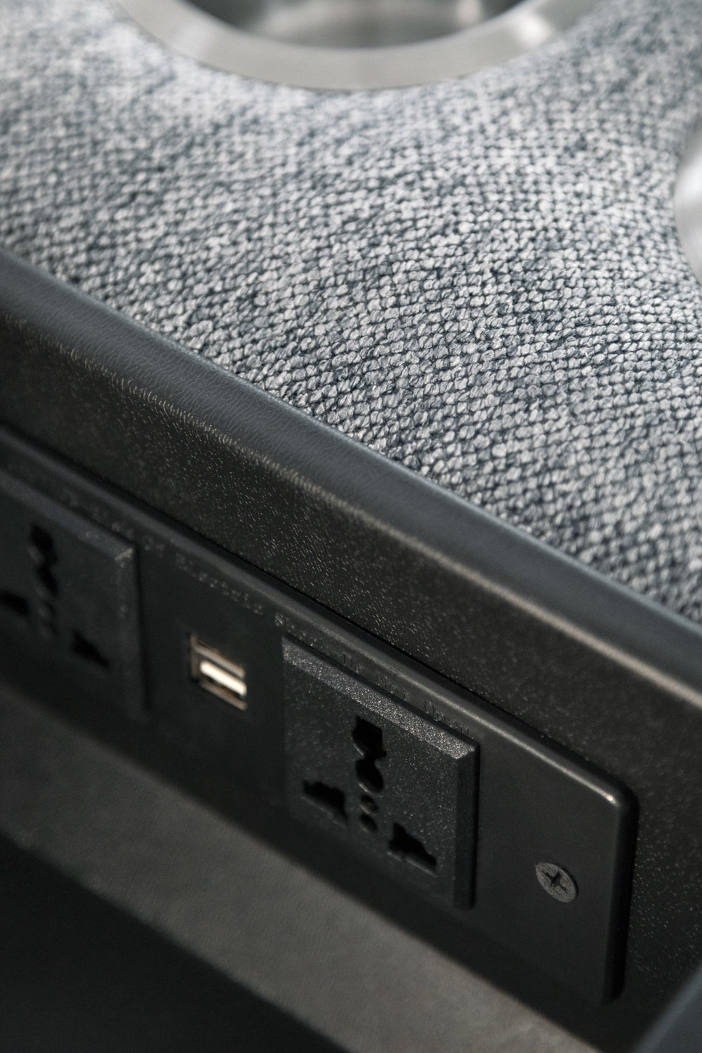 Grey Fabric 2 Seater Electric Recliner Sofa Pillow Top Arm - Home Furniture Interiors