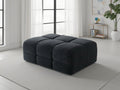 Jacob Sofa Black Footstool - Home Furniture Interiors