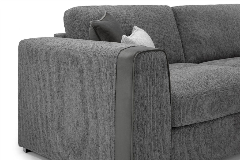 Naples Sofa Grey Footstool - Home Furniture Interiors