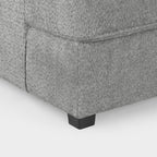 Grey Boucle Fabric U Shape Corner Sofa - Home Furniture Interiors