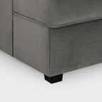 Grey Fabric U Shape Fullback Corner Sofa - Home Furniture Interiors
