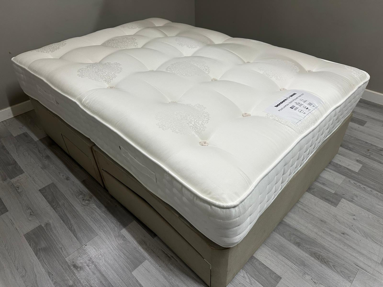 Bensons For Beds 1000 Posture Flex 4FT 6 Double Mattress RRP £995 B - Home Furniture Interiors