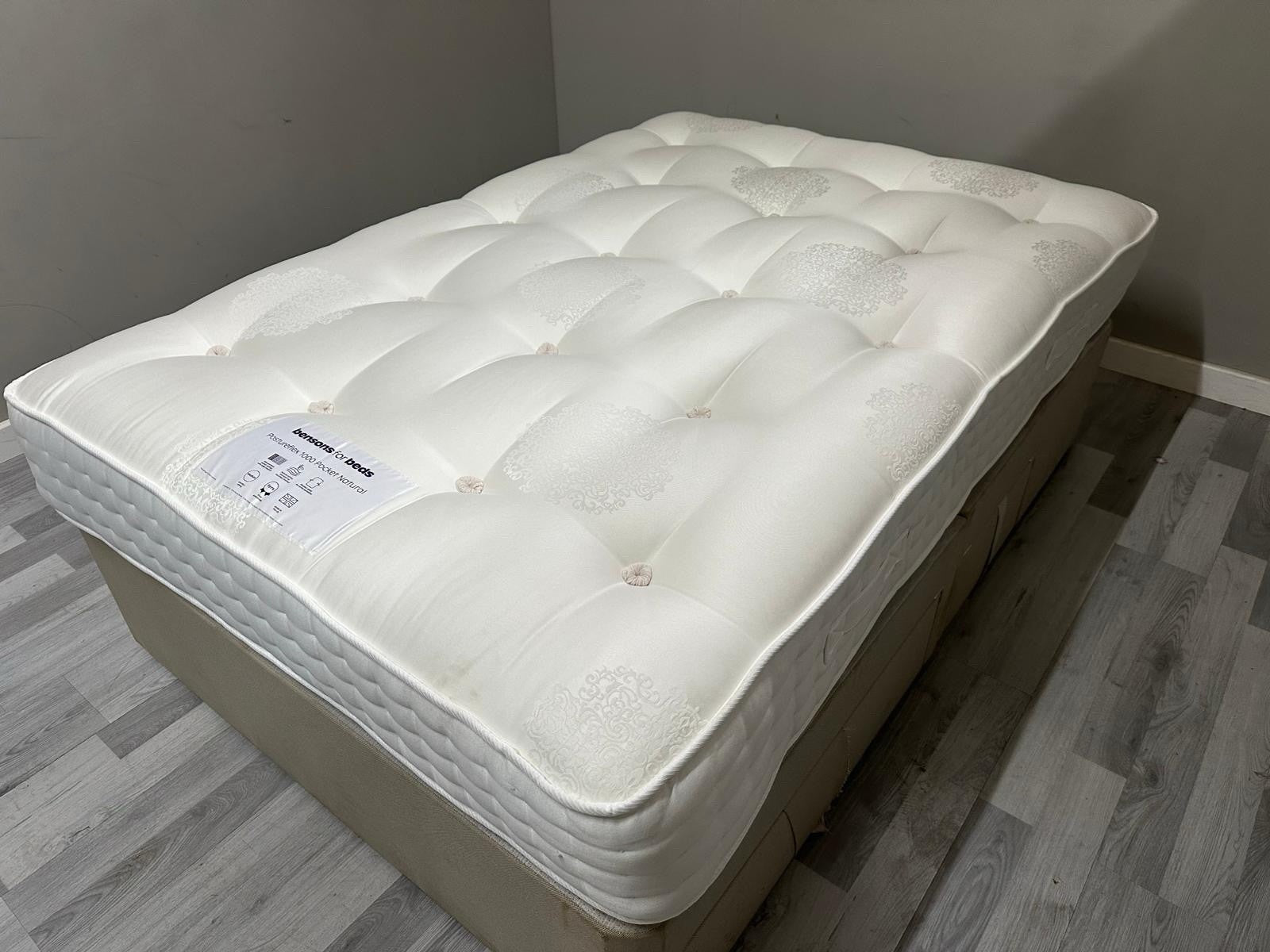 Bensons For Beds 1000 Posture Flex 4FT 6 Double Mattress RRP £995 B - Home Furniture Interiors