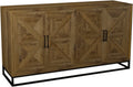 Indus Rustic Oak Wide Sideboard