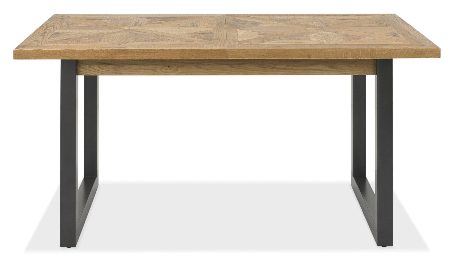 Rustic Oak Extending Dining Table Set 4 Dark Grey Chairs - Home Furniture Interiors