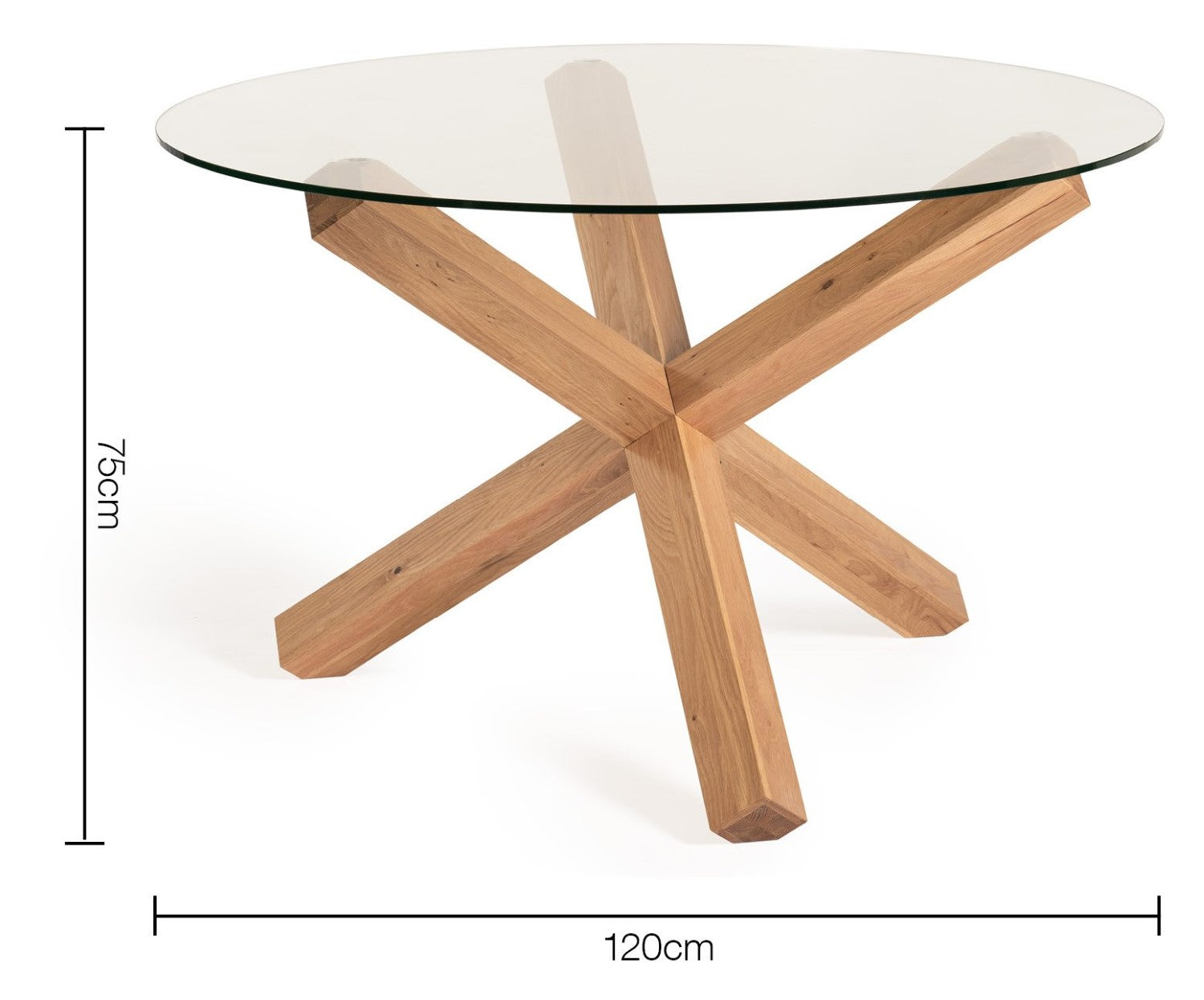 Clear Glass Small Round Dining Set 4 Blue Velvet Chairs - Home Furniture Interiors