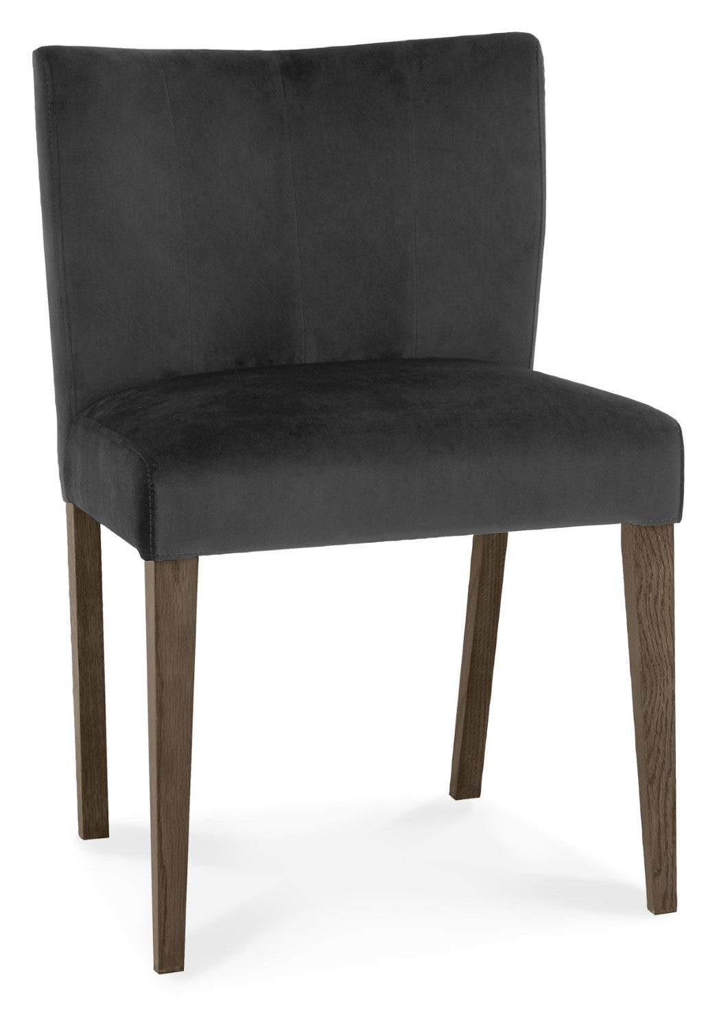 Oak Glass Top Round Dining Table Set 4 Grey Velvet Chairs - Home Furniture Interiors