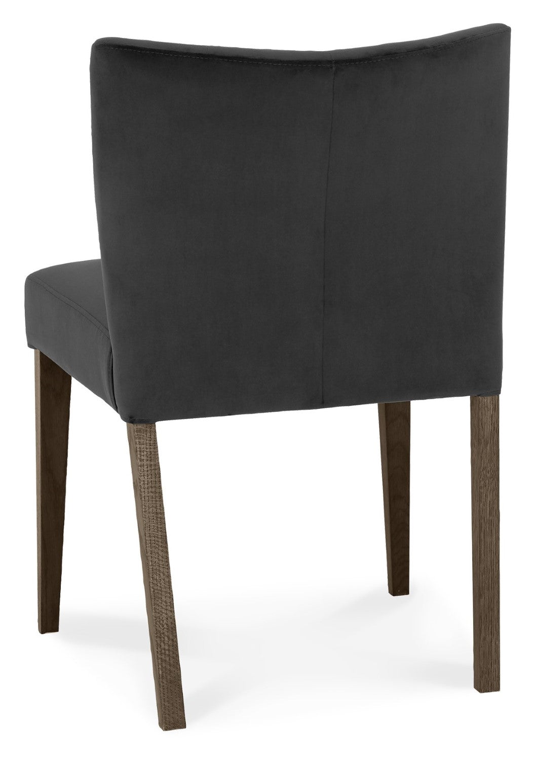 Oak Glass Top Round Dining Table Set 4 Grey Velvet Chairs - Home Furniture Interiors