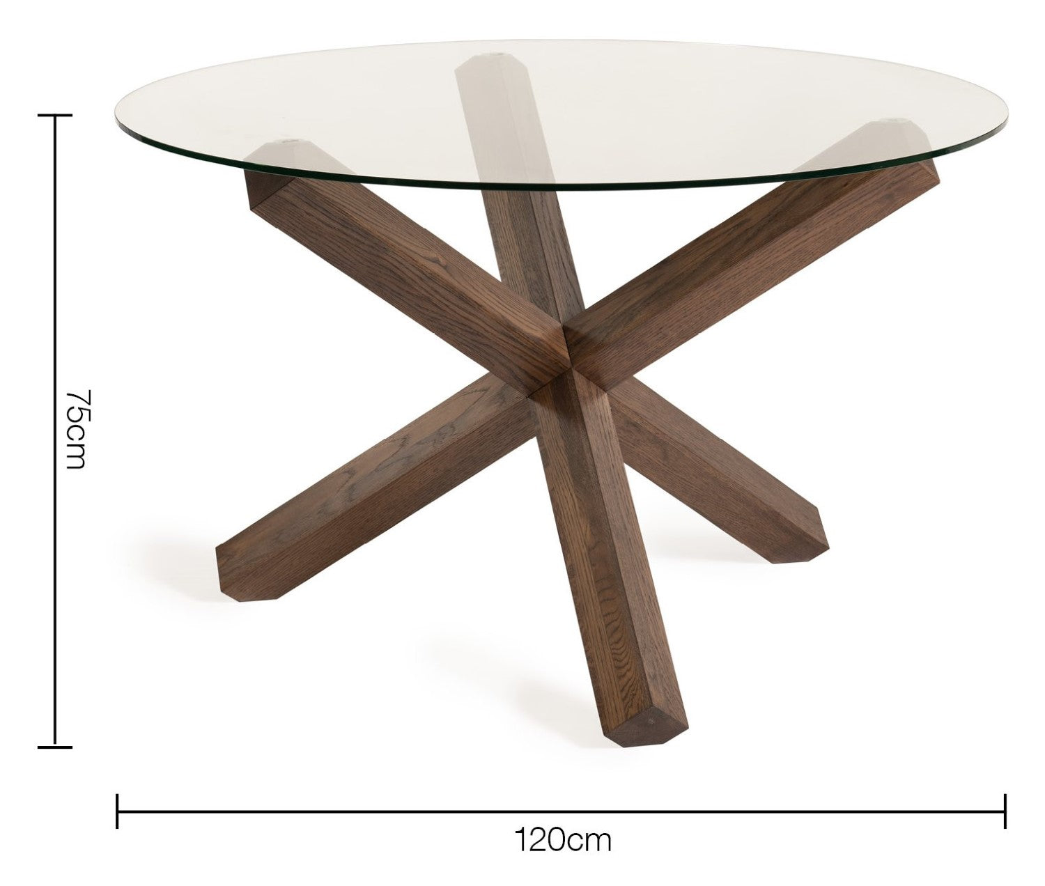 Clear Glass Small Round Dining Set 4 Blue Velvet Chairs - Home Furniture Interiors