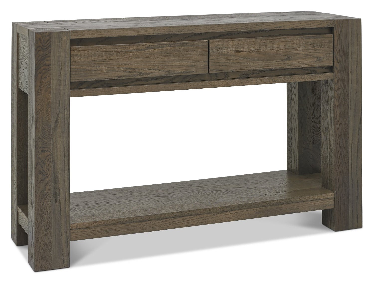 Dark Oak Console Table 125cm Wide - Home Furniture Interiors