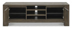Large Wide Dark Oak TV Unit 2 Doors - Home Furniture Interiors