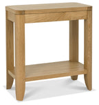 Oak Side End Sofa Table with Open Bottom Shelf - Home Furniture Interiors