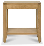 Oak Side End Sofa Table with Open Bottom Shelf - Home Furniture Interiors