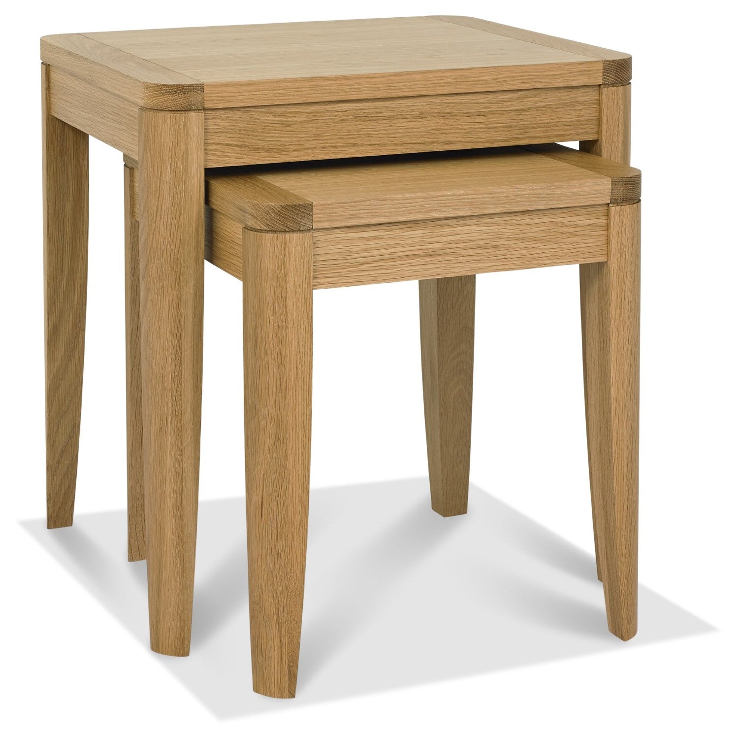 Oak Nest of 2 Lamp Tables - Home Furniture Interiors