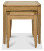 Oak Nest of 2 Lamp Tables - Home Furniture Interiors