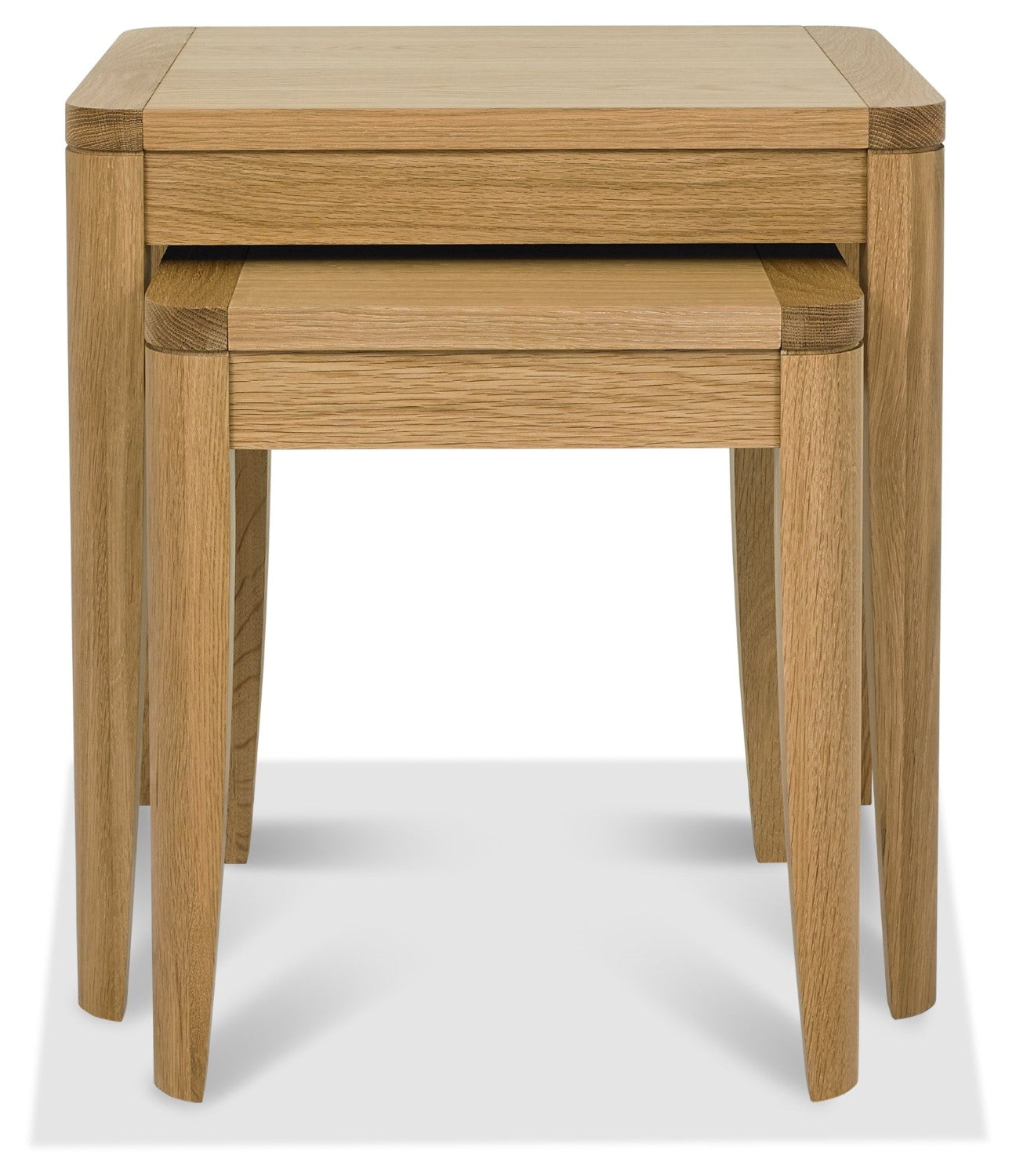 Oak Nest of 2 Lamp Tables - Home Furniture Interiors