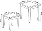 Oak Nest of 2 Lamp Tables - Home Furniture Interiors