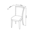 Grey Fabric Upholstered Oak Dining Chair - Home Furniture Interiors