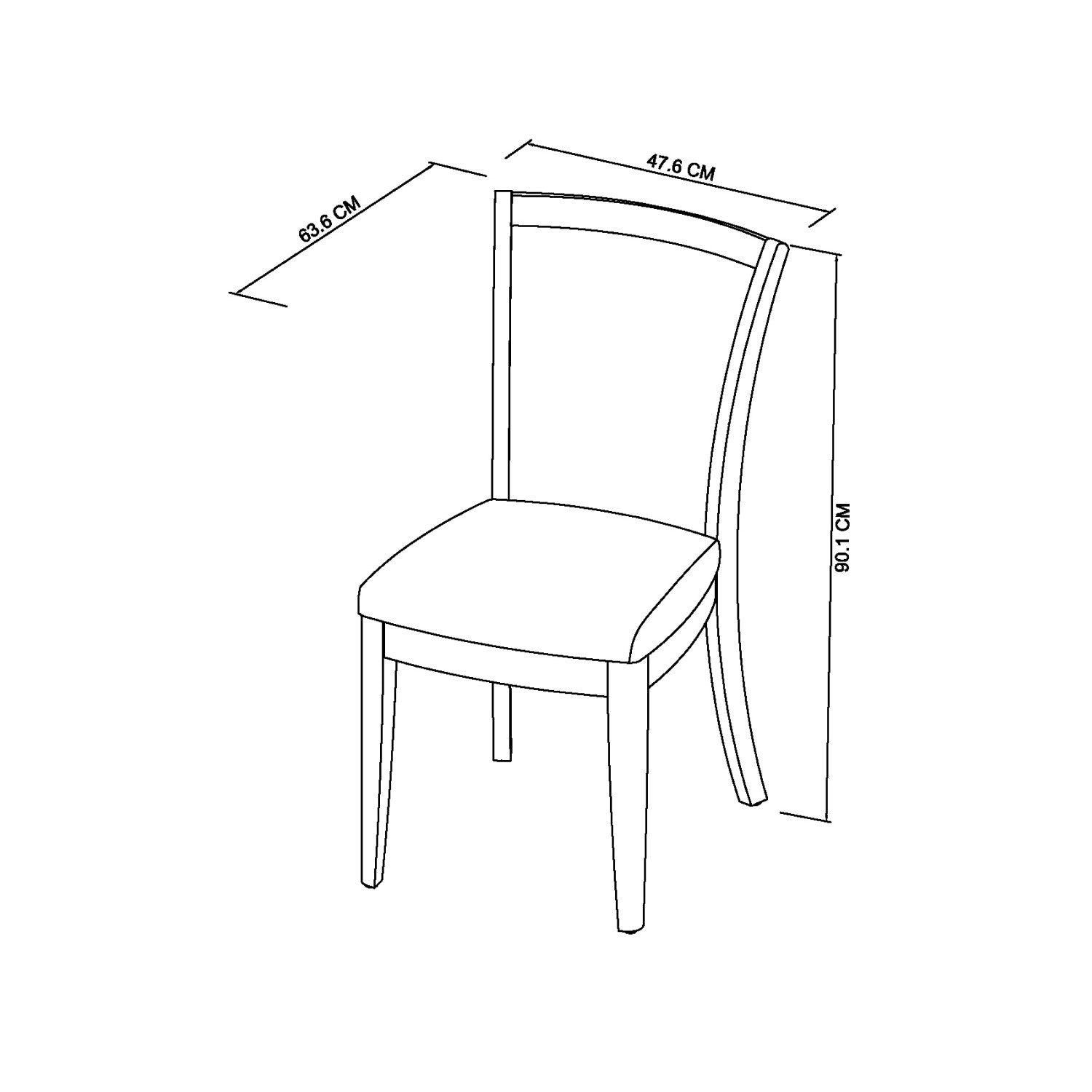 Grey Fabric Upholstered Oak Dining Chair - Home Furniture Interiors