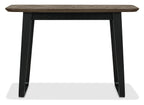 Distressed Weathered Oak Black Metal Console Table - Home Furniture Interiors