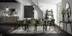 Distressed Weathered Oak Black Metal Console Table - Home Furniture Interiors