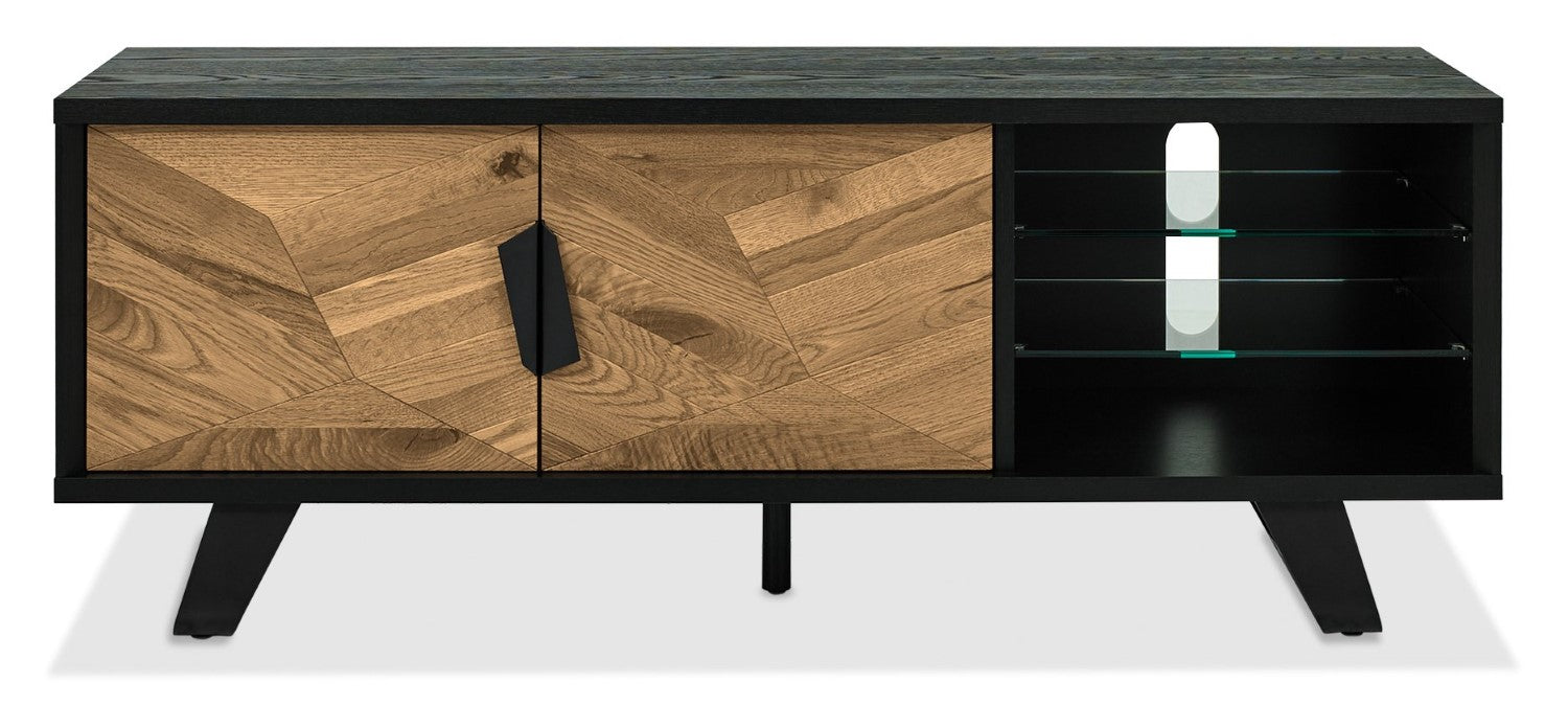 Rustic Oak TV Entertainment Media Unit - Home Furniture Interiors