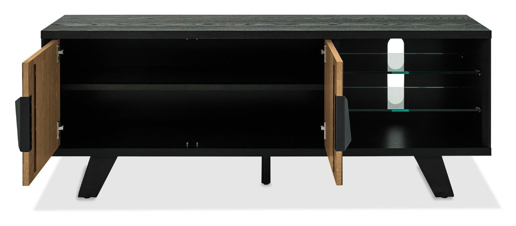 Rustic Oak TV Entertainment Media Unit - Home Furniture Interiors