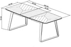 Rustic Oak and Peppercorn Medium Extending Dining Table - Home Furniture Interiors