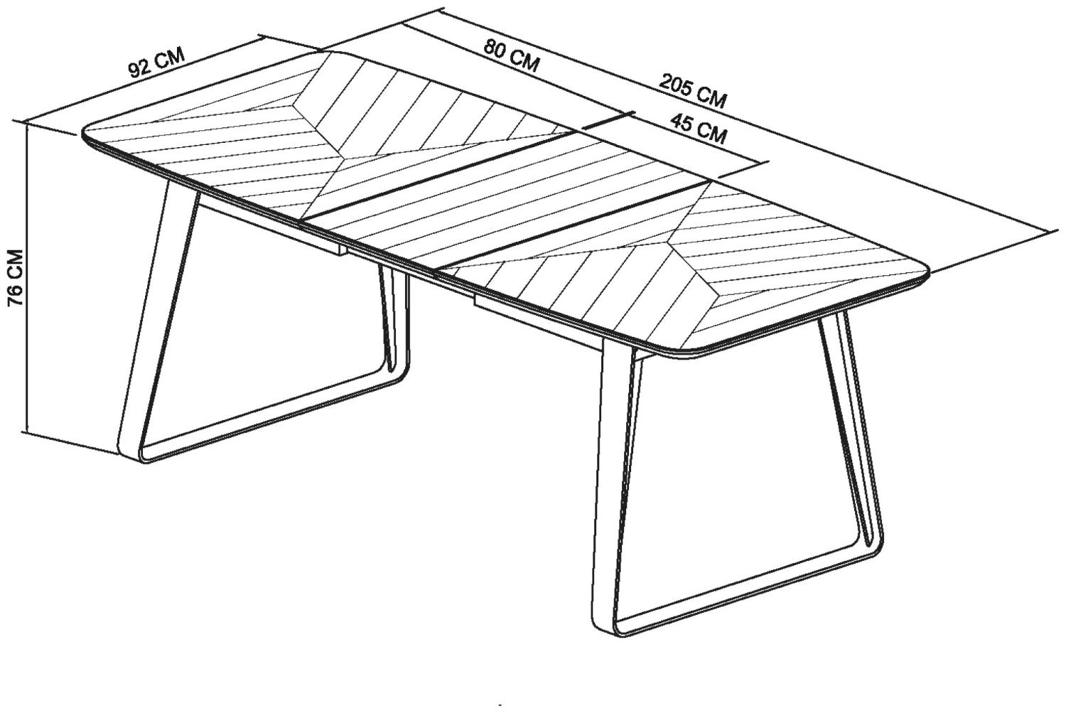 Rustic Oak and Peppercorn Medium Extending Dining Table - Home Furniture Interiors
