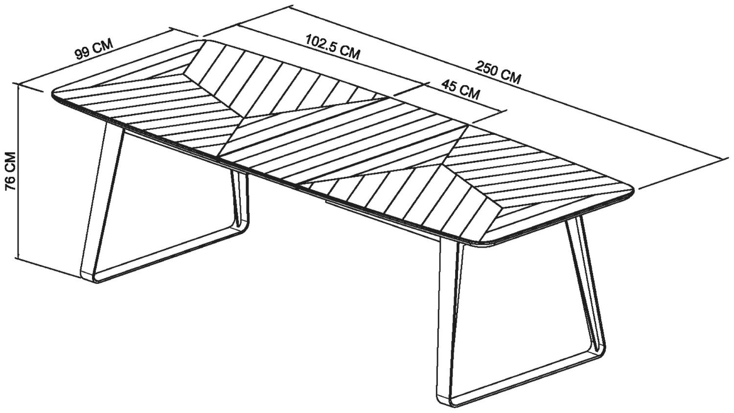 Retro Rustic Oak and Peppercorn Large Extending Dining Table - Home Furniture Interiors