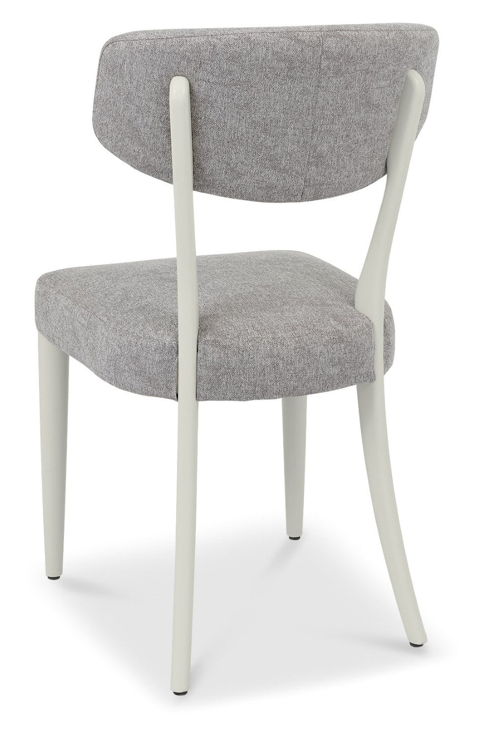 Grey Fabric Curved Back Dining Chair with Padded Seat - Home Furniture Interiors
