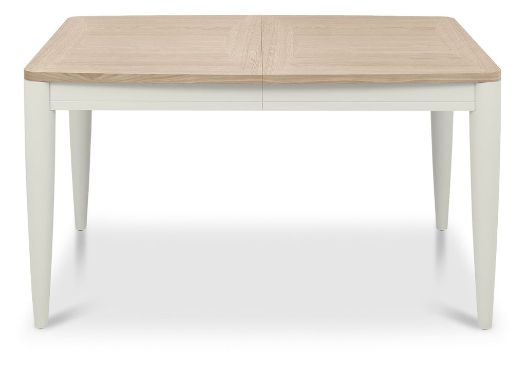 Grey and Scandi Oak Extending Dining Table 4 to 6 Seater - Home Furniture Interiors
