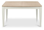 Grey and Scandi Oak Extending Dining Table 4 to 6 Seater - Home Furniture Interiors
