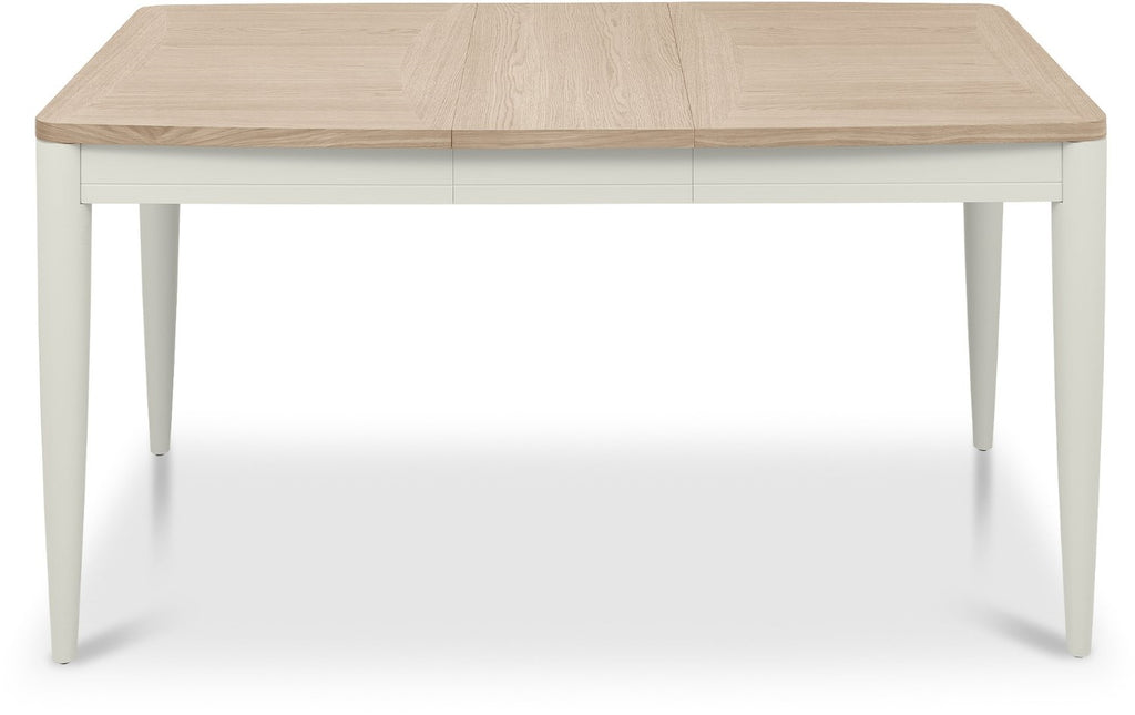 Grey and Scandi Oak Extending Dining Table 4 to 6 Seater - Home Furniture Interiors