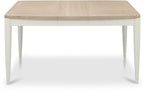 Grey and Scandi Oak Extending Dining Table 4 to 6 Seater - Home Furniture Interiors