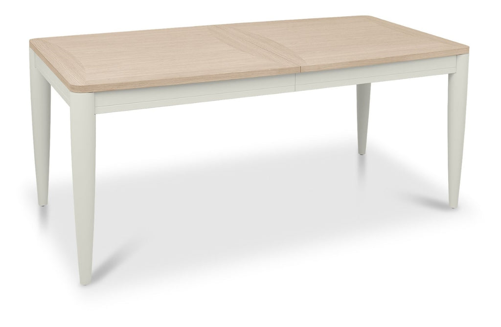 Grey and Scandi Oak Large Extending Dining Table 6 to 8 Seat