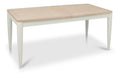 Grey and Scandi Oak Large Extending Dining Table 6 to 8 Seat