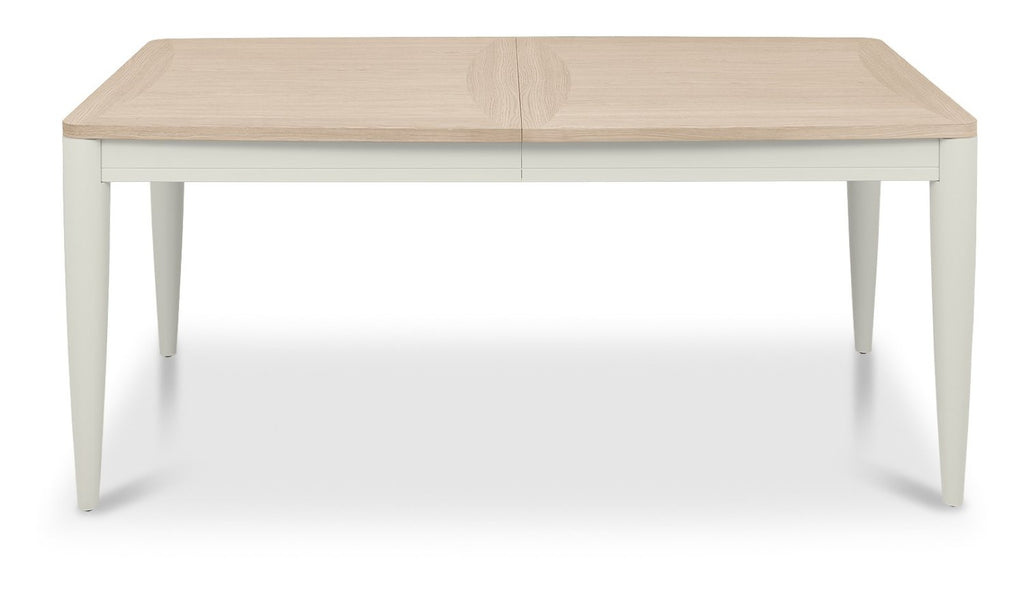 Grey and Scandi Oak Large Extending Dining Table 6 to 8 Seat - Home Furniture Interiors