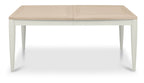 Grey and Scandi Oak Large Extending Dining Table 6 to 8 Seat - Home Furniture Interiors