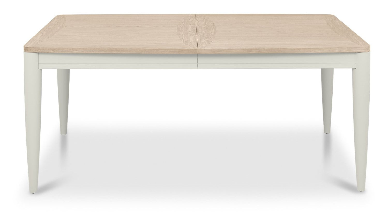 Grey and Scandi Oak Large Extending Dining Table 6 to 8 Seat - Home Furniture Interiors